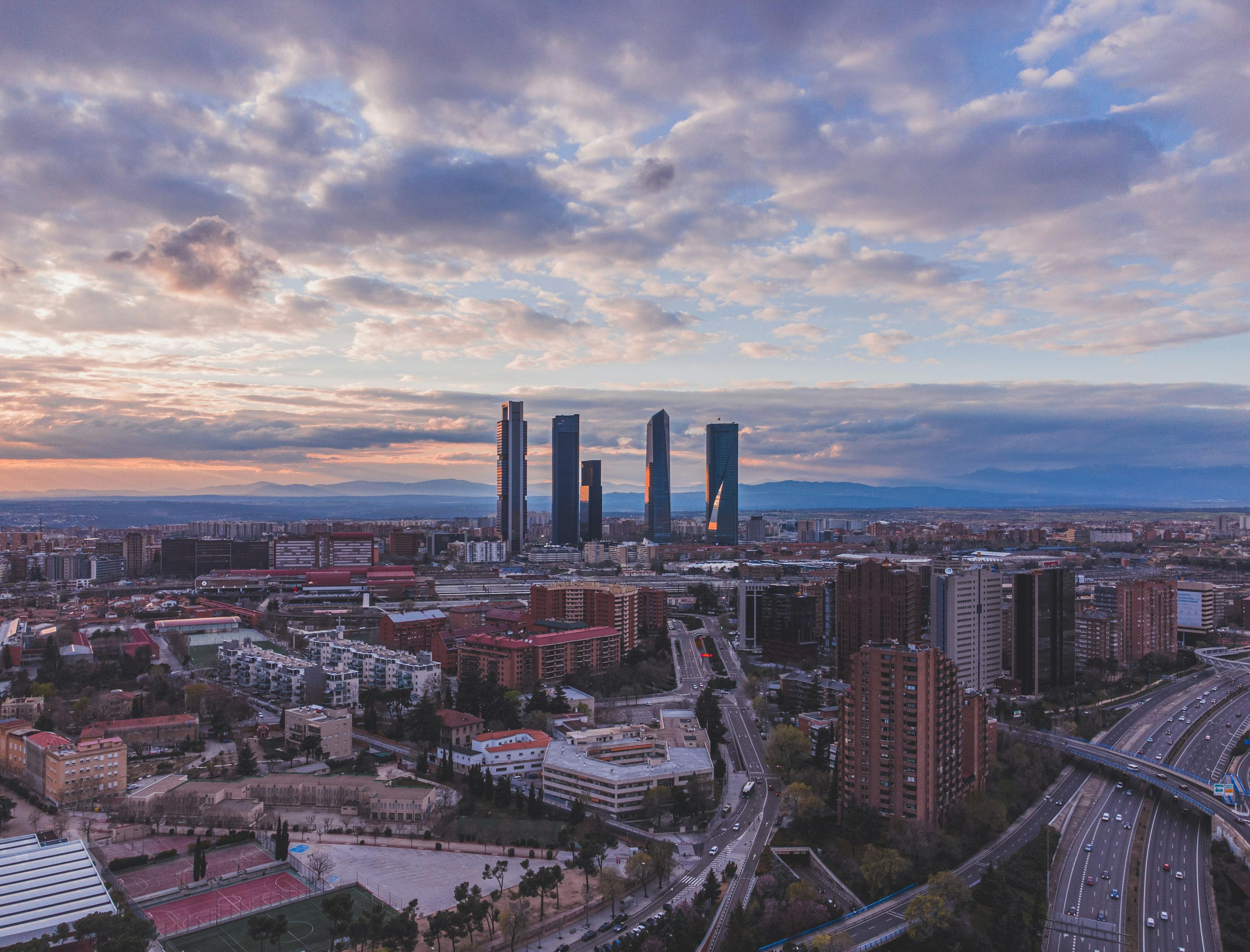Vista aérea de Madrid