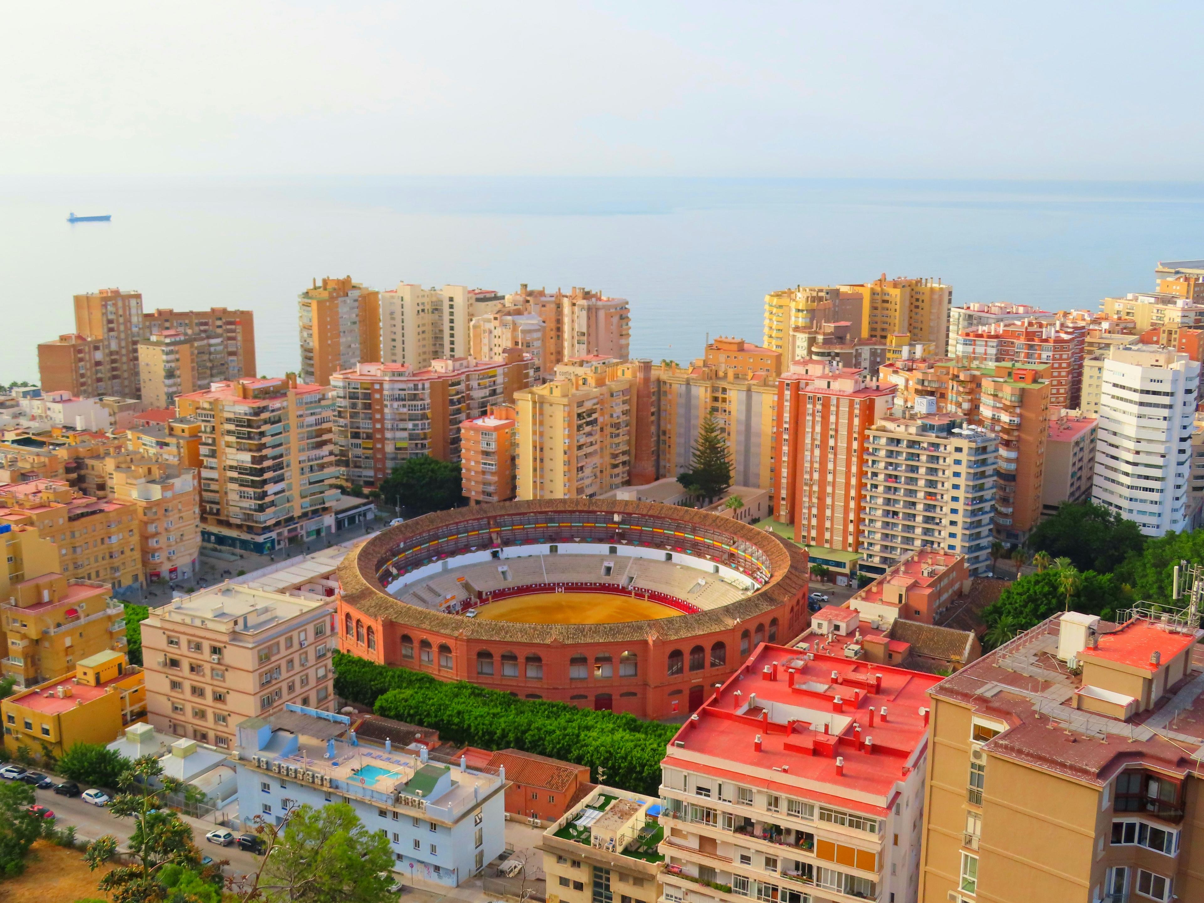 Vista aérea de Málaga